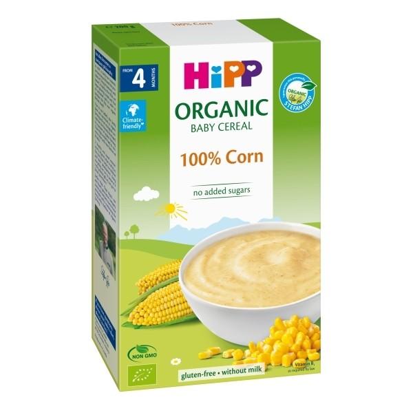 HiPP 100% Corn Organic Baby Cereal 200 G - 3 Pack EmmBaby