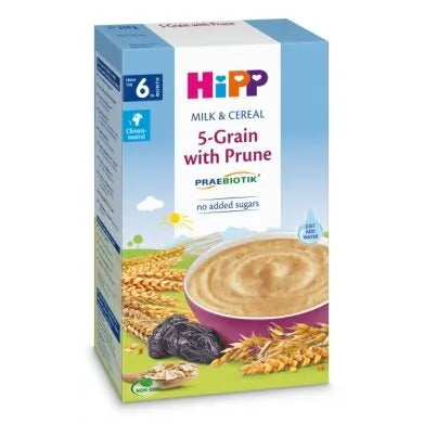 HiPP 5-Grain With Prune Milk & Cereal 250g - 3 Pack EmmBaby