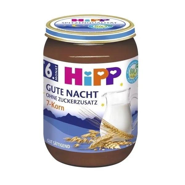 HiPP 7 Grains Porridge With Milk Blank Puree 190G - 6 Jars EmmBaby