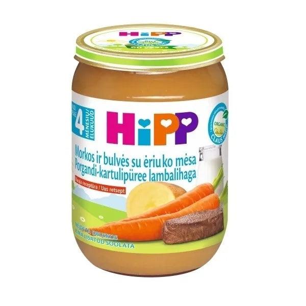 HiPP Carrots and Potatoes with Lamb Meat Puree 190g - 6 Jars EmmBaby
