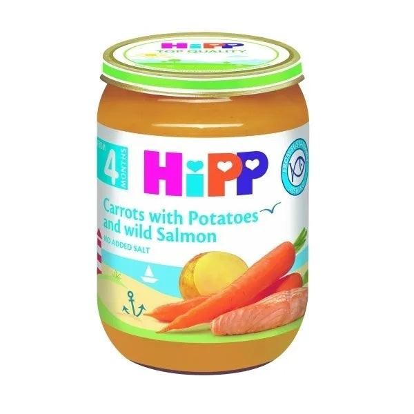 HiPP Carrots with Potatoes and Wild Salmon Puree 190g - 6 Jars EmmBaby