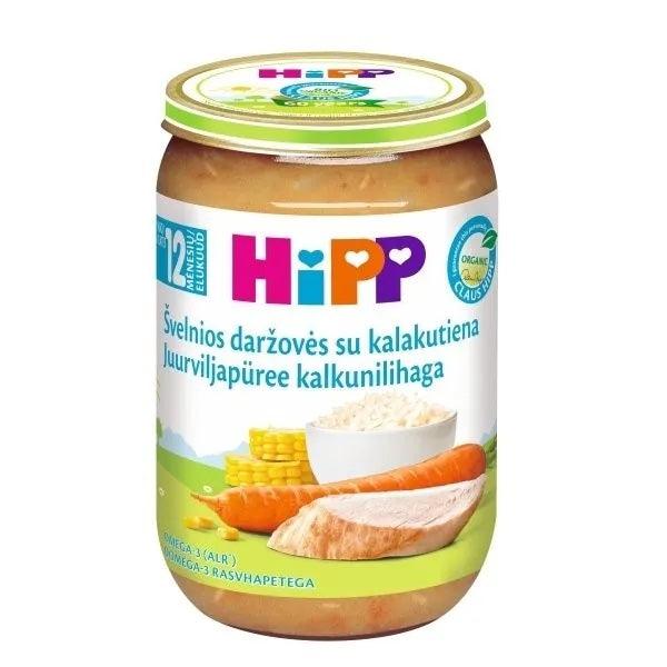 HiPP Creamy Vegetables With Turkey Puree 220G - 6 Jars EmmBaby