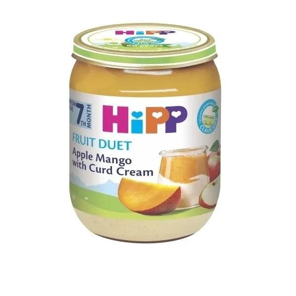 HiPP Fruit Duet Apple Mango With Curd Cream Puree 160G - 6 Jars EmmBaby
