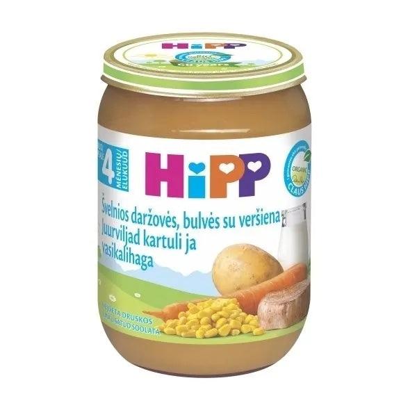 HiPP Gentle Vegetables, Potatoes With Veal Puree 190G - 6 Jars EmmBaby