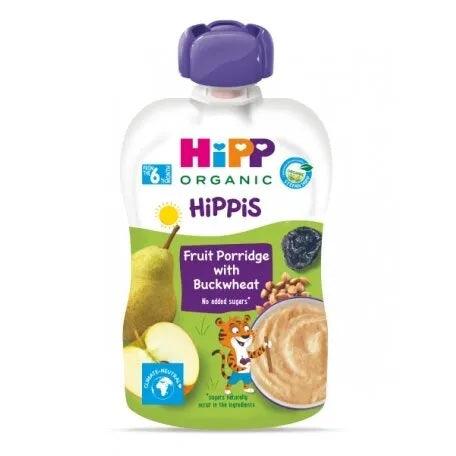 HiPP Hippis Fruit Porridge With Buckwheat 100G - 6 Pouches EmmBaby