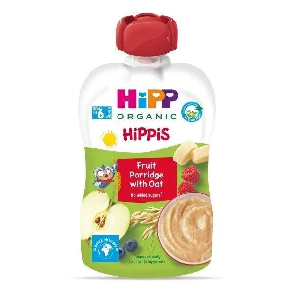 HiPP Hippis Fruit Porridge With Oat 100G - 6 Pouches EmmBaby