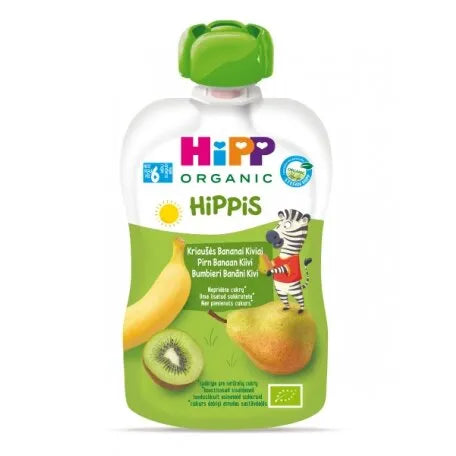 HiPP Hippis Kiwi In Pear Banana Puree 100G - 6 Pouches EmmBaby