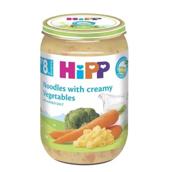 HiPP Noodles With Creamy Vegetables Puree 220G - 6 Jars EmmBaby