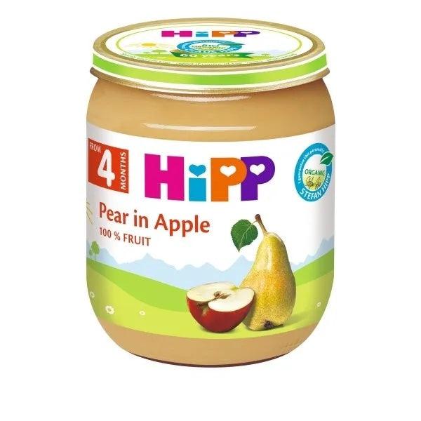 HiPP Pear In Apple Puree 125G - 6 Jars EmmBaby
