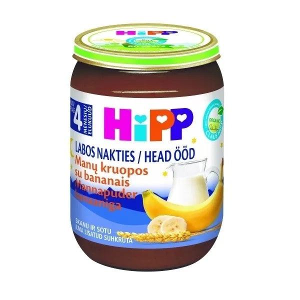 HiPP Semolina With Bananas Milk Puree 190G  - 6 Jars EmmBaby