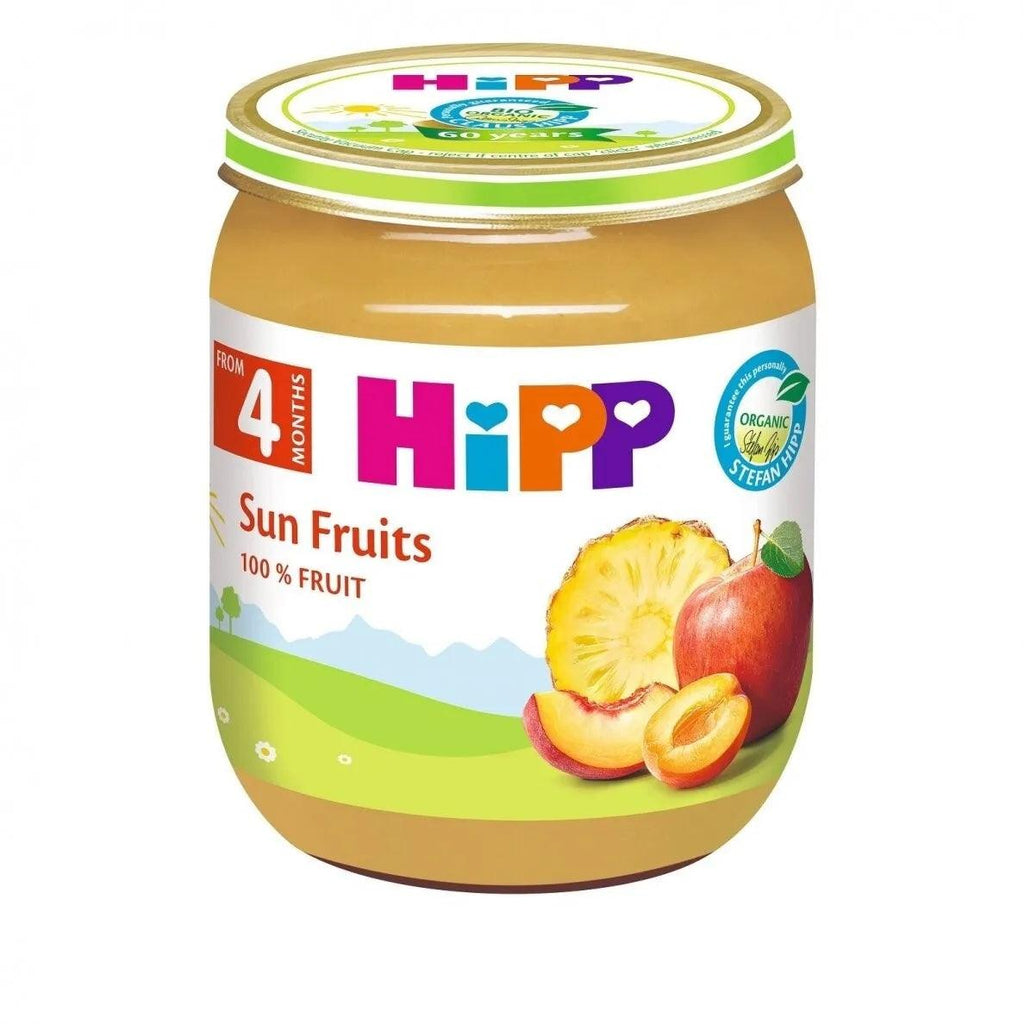 HiPP Sun Fruits Puree 125G  - 6 Jars EmmBaby