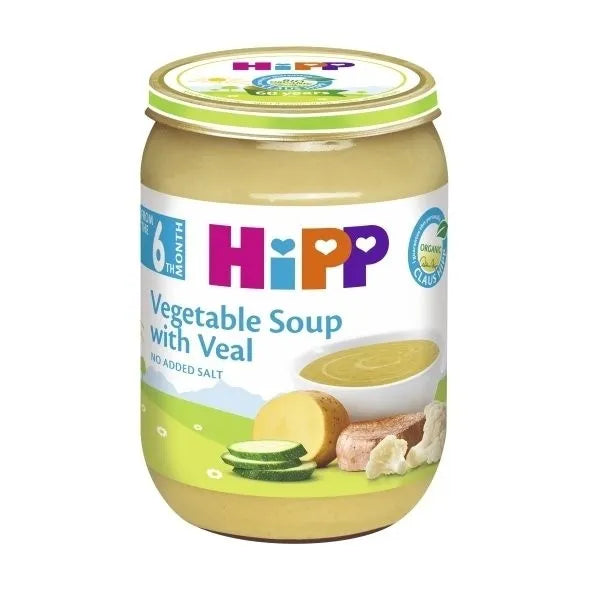 HiPP Vegetable Soup With Veal 190 G - 6 Jars EmmBaby