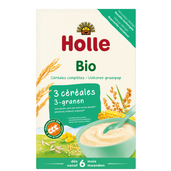 Holle Organic 3-Grain Porridge 250g - 3 Pack EmmBaby
