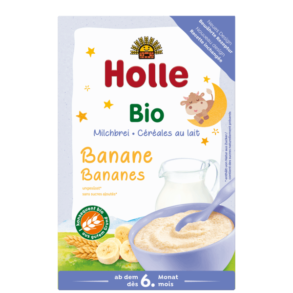 Holle Organic Milk Cereal With Bananas 250g - 3 Pack EmmBaby