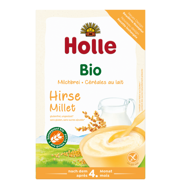 Holle Organic Milk Cereal with Millet 250g - 3 Pack EmmBaby