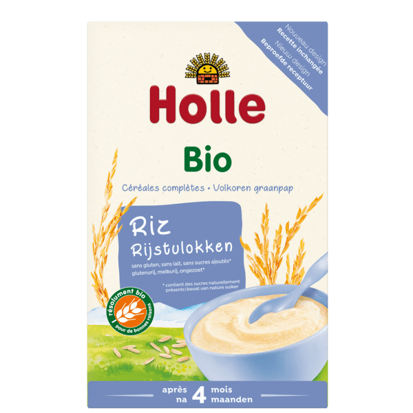 Holle Organic Wholegrain Cereal Rice Porridge 250g - 3 Pack EmmBaby